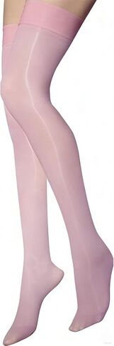 Men and Women Unisex Oil Shiny Thigh High Stockings Over Knee Tight Fit Sissy Femboy Crossdresser Long Stockings in Kuwait