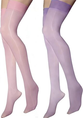 الرجال والنساء للجنسين النفط لامعة الفخذ العليا جوارب فوق الركبة ضيق صالح سيسي Femboy كروسدرسر جوارب طويلة in Kuwait