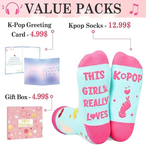 Kpop Gifts for Girls and Women - K Pop Socks for Teen Girls Adlut Women in Saudi Arabia