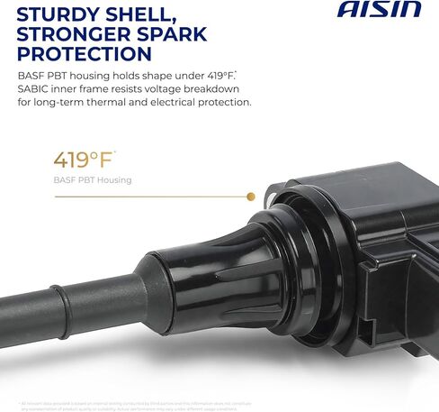 AISIN ESCN-00438 Pack of 8 Ignition Coils - Compatible with Infiniti QX56 2011-2013, QX80 2014-2023, Nissan Armada 2017-2020 & 2022-8Cyl 5.6L in Kuwait