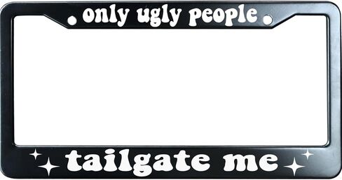These Curbs aren't Going to Hit Themselves Matte Black License Plate Frame Cover Humor Funny, Heavy Duty Stainless Steel Auto Car Tag Frame with 2 Holes & Free Screws in Saudi Arabia
