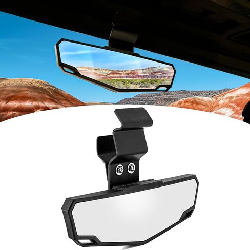 Wsays Center Rear View Mirror Racing Off-Road mirror Compatible with Polaris Ranger 570 900 1000/Crew XP 1000/Crew 2015-2025 Fit Can Am Defender in Saudi Arabia