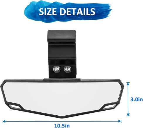 Wsays Center Rear View Mirror Racing Off-Road mirror Compatible with Polaris Ranger 570 900 1000/Crew XP 1000/Crew 2015-2025 Fit Can Am Defender in Saudi Arabia