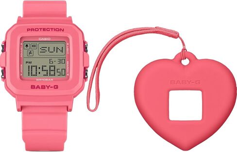 Casio Baby-G BGD-10KH-4 Digital Pink Watch with Heart-Shaped Charm in Saudi Arabia