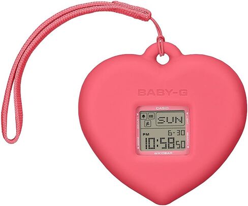 Casio Baby-G BGD-10KH-4 Digital Pink Watch with Heart-Shaped Charm in Saudi Arabia