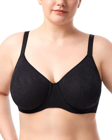 HSIA Minimizer Bra for Women - Full Coverage Seamless Lace Bra Plus Size Underwire Unlined Bra for Heavy Breast in Saudi Arabia
