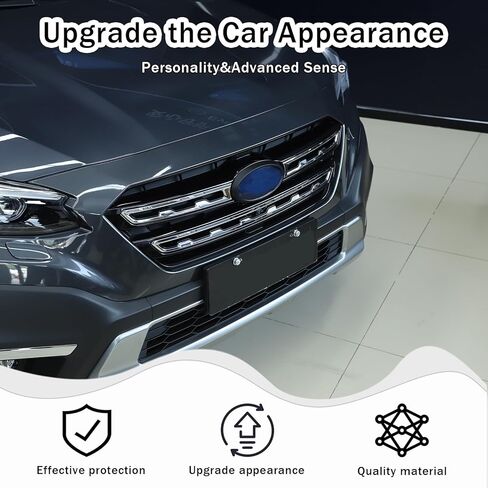 Front Rear Emblems Ring Trim for S-ubaru Outback 2021-2024 2025 Accessories, ABS Front Grille Logo Trim Back Badge Decoration Cover Trim 2Pcs (Matte Black) in Saudi Arabia