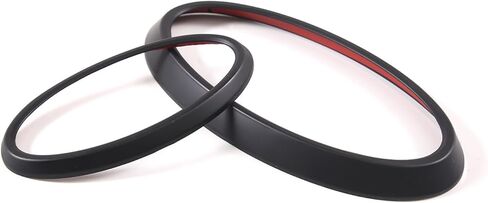 Front Rear Emblems Ring Trim for S-ubaru Outback 2021-2024 2025 Accessories, ABS Front Grille Logo Trim Back Badge Decoration Cover Trim 2Pcs (Matte Black) in Saudi Arabia