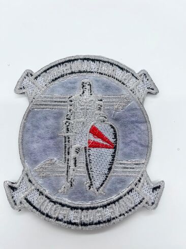 VF-154 Black Knights Glow-in-The-Dark Squadron Patch – F-14 Tomcat Atsugi Heritage – شعار دائري مخيط مقاس 4 بوصات مع دعم بلاستيكي – رقعة مقاتلة تابعة للبحرية الأمريكية مضيئة ضوئيًا in Saudi Arabia