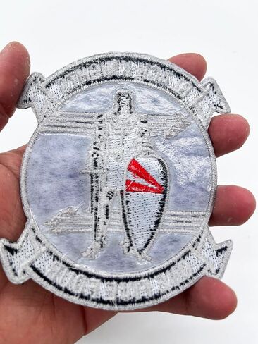 VF-154 Black Knights Glow-in-The-Dark Squadron Patch – F-14 Tomcat Atsugi Heritage – شعار دائري مخيط مقاس 4 بوصات مع دعم بلاستيكي – رقعة مقاتلة تابعة للبحرية الأمريكية مضيئة ضوئيًا in Saudi Arabia