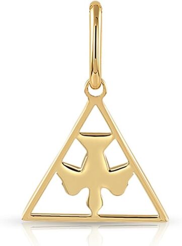 TILO JEWELRY 14K Solid Yellow Gold Holy Spirit Dove Pendant Charm in Saudi Arabia