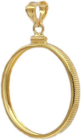 US Quarter 1/20th 14k Gold Filled Coin Edge Coin Bezel Pendant Frame Mount in Saudi Arabia