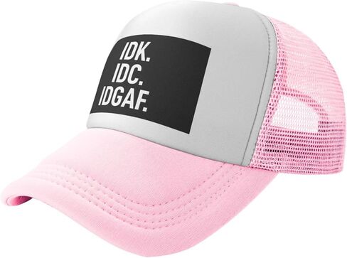 IDK-IDC-IDGAF قبعات بيسبول شبكية قابلة للتنفس للرجال والنساء in Kuwait