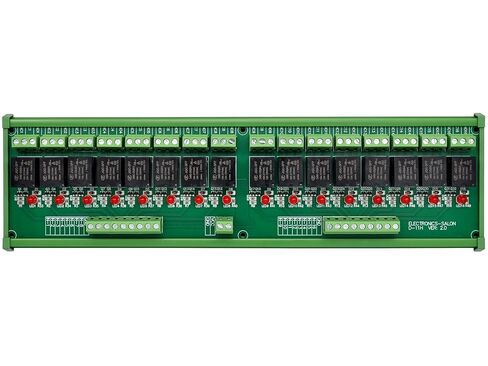 DIN Rail Mount 16 SPDT 10Amp Power Relay Interface Module (DC 5V) in Saudi Arabia