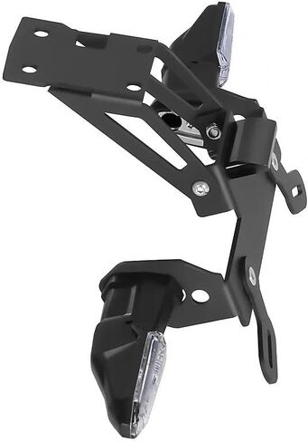 مزيل الحاجز متوافق مع NINJA650 EX650 Z650 ER650 2017-2024، Ninja650 Tail Tidy Kit المجهز بلوحة ترخيص مثبتة على ضوء خلفي LED مؤشر إشارة الانعطاف (شفاف) in Kuwait