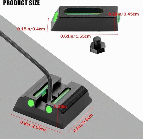 Fiber Optic Green Red Sights for Taurus G2C G2S G3 w/o PT111 G2 PT140 G2 709 740 TX22 No Tritium Sights Set with Assembly Tools in Kuwait