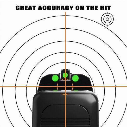 Fiber Optic Green Red Sights for Taurus G2C G2S G3 w/o PT111 G2 PT140 G2 709 740 TX22 No Tritium Sights Set with Assembly Tools in Kuwait