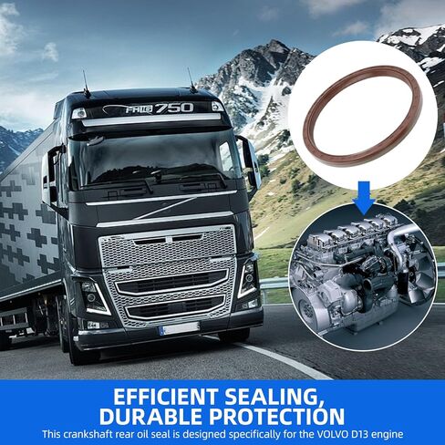 1543896 20441481 85108352 الختم الخلفي للعمود المرفقي/ختم عمود الإدخال لمحرك فولفو D13 Mack MP8، الختم الرئيسي الخلفي للخدمة الشاقة ومجموعة استبدال ختم عمود إدخال ناقل الحركة in Kuwait