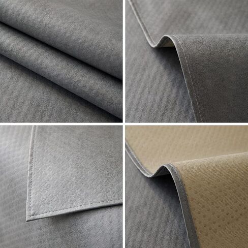 vctops Waterproof Non Slip Sofa Couch Cover Luxury Faux PU Leather Sectional Couch Covers Solid Color Furniture Protector Slipcover for Dogs, Children, Pets Sofa Slipcover (Dark Grey,36"x94") in Saudi Arabia