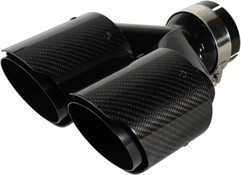 Carbon Fiber Dual Exhaust Tip 2.5 Inch Inlet 4 Inch Outlet Dual Carbon Fiber Exhaust Tip in Saudi Arabia
