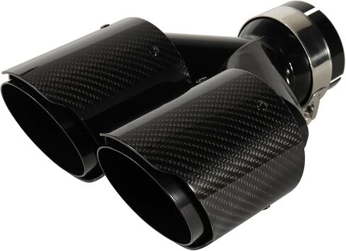 Carbon Fiber Dual Exhaust Tip 2.5 Inch Inlet 4 Inch Outlet Dual Carbon Fiber Exhaust Tip in Saudi Arabia