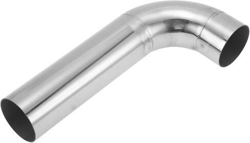 2.25" OD 90 Degrees Mandrel Bend Elbow T304 Stainless Steel Exhaust Tube Pipe Piping Surface Polishing Silver Tone in Saudi Arabia
