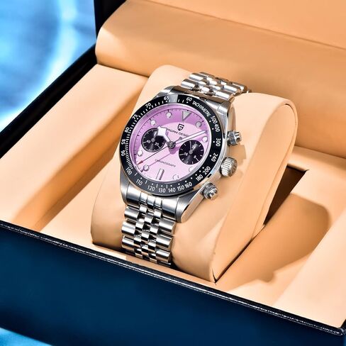 LACZ DENTON Pagani Design Panda Dial Men's Chronograph Watches Japan VK64 Movement Stianless Steel 100M Waterproof Men Fashion Casual Watch in Saudi Arabia