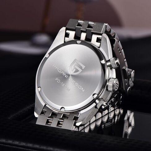 LACZ DENTON Pagani Design Panda Dial Men's Chronograph Watches Japan VK64 Movement Stianless Steel 100M Waterproof Men Fashion Casual Watch in Saudi Arabia