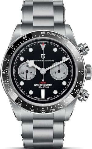 LACZ DENTON Pagani Design Panda Dial Men's Chronograph Watches Japan VK64 Movement Stianless Steel 100M Waterproof Men Fashion Casual Watch in Kuwait