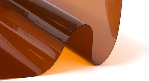 Flexa Crystal Clear Tinted Vinyl 10 Gauge (2.5"x 4.5") | Double Polished Marine Grade Vinyl | Waterproof, UV Resistant, CPSIA Compliant | Flexible Plastic for Porch Enclosure, Windows in Kuwait