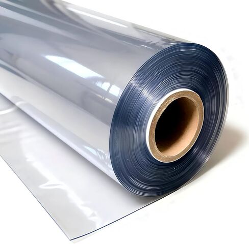 Flexa Crystal Clear Tinted Vinyl 10 Gauge (2.5"x 4.5") | Double Polished Marine Grade Vinyl | Waterproof, UV Resistant, CPSIA Compliant | Flexible Plastic for Porch Enclosure, Windows in Saudi Arabia