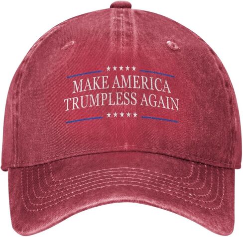 Anti Trump Hats Make America Trumpless Again Hat Adjustable Fashion Black Cap for Men Women in Saudi Arabia