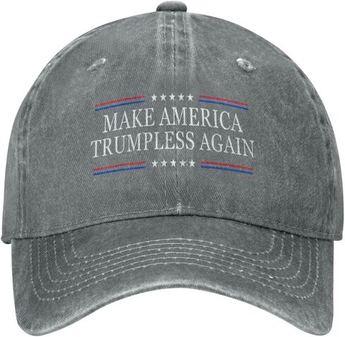 Anti Trump Hats Make America Trumpless Again Hat Adjustable Fashion Black Cap for Men Women in Saudi Arabia