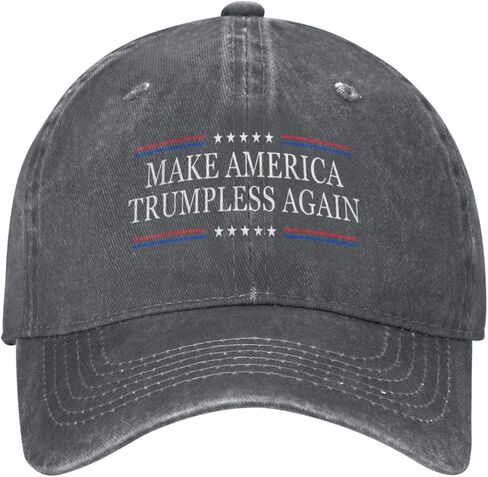 Anti Trump Hats Make America Trumpless Again Hat Adjustable Fashion Black Cap for Men Women in Saudi Arabia
