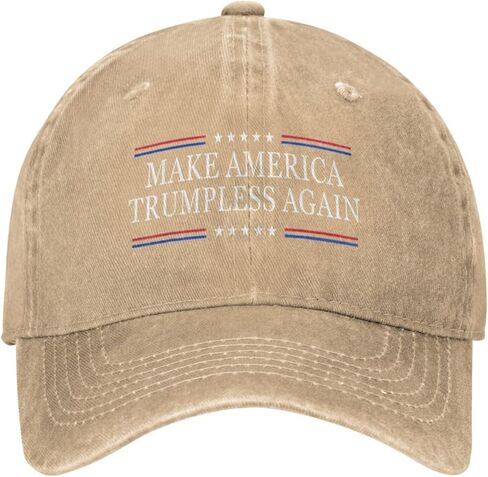 Anti Trump Hats Make America Trumpless Again Hat Adjustable Fashion Black Cap for Men Women in Saudi Arabia