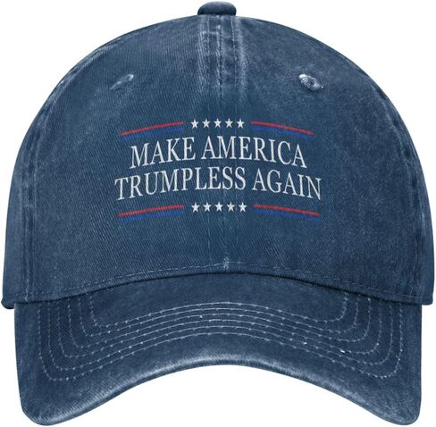 Anti Trump Hats Make America Trumpless Again Hat Adjustable Fashion Black Cap for Men Women in Saudi Arabia