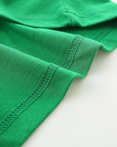 Toddler Girls St Patrick's Day Shirt Lucky Clover Shamrock Sequin T-Shirt Long Sleeve Tops 2-8 Years in Saudi Arabia