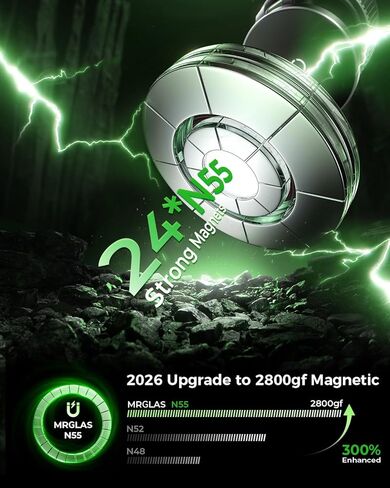 MRGLAS for 15W MagSafe Car Mount Charger, Vacuum Magnetic Wireless Car Charger for iPhone 17 Pro Max Accessories, Suction Cup Phone Mount Charger for iPhone 16 16e 15 14 13 with MagSafe Case in Kuwait