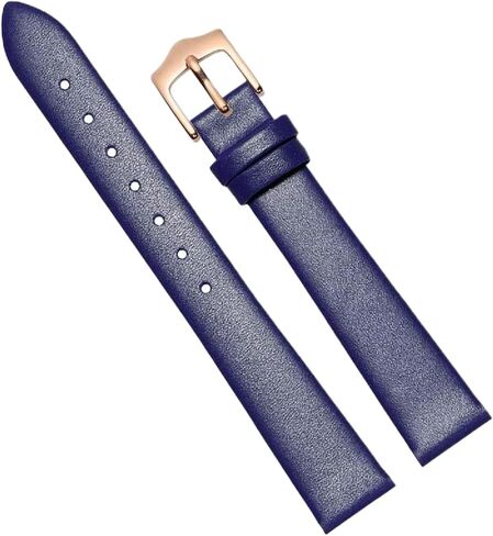 Soft Leather Watch Strap with Pin Buckle 10-18mm in Saudi Arabia