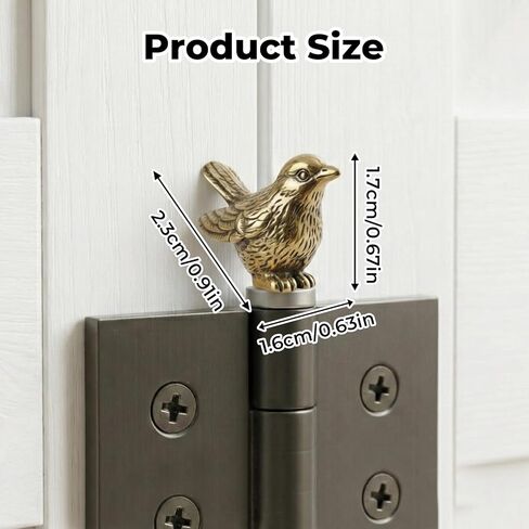 9 Pcs Sparrow Hinge Heads Decorative Topper Set, Vintage Bird Door Hinge Decorative Topper for Hinges Cabinets Shelves Etc in Kuwait