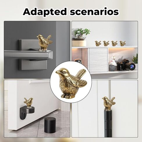 9 Pcs Sparrow Hinge Heads Decorative Topper Set, Vintage Bird Door Hinge Decorative Topper for Hinges Cabinets Shelves Etc in Kuwait