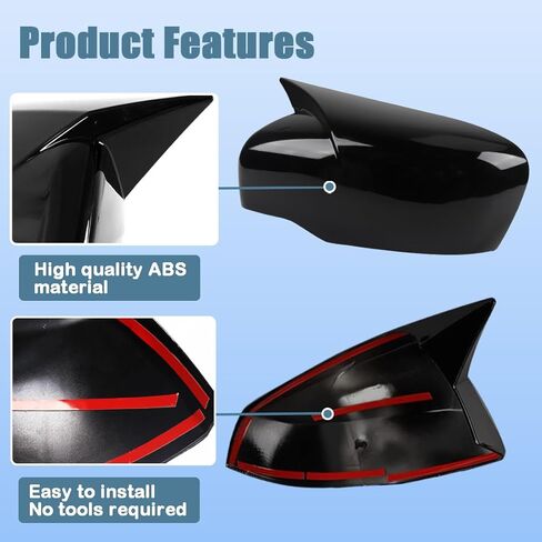 XITER Rear View Side Mirror Cover Side Mirror Cap for Nissan Frontier 2022-2026,Glossy Black in Saudi Arabia