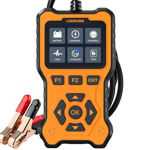 Car Battery Tester 12V 24V Load Tester,100-2000CCA Automotive Alternator Tester Battery Analyzer Digital Charg System Tester Scan Tool Crank System Tester for Truck Marine Motorcycle SUV Boat. in Kuwait