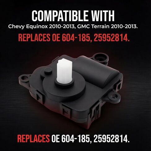 مشغل باب مزيج HVAC 604-185 متوافق مع Chevy Equinox 2010-2013 GMC Terrain 2010-2013 يستبدل 604185 25952814 in Saudi Arabia