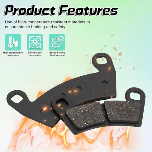 For Polaris XP 1000 Front and Rear Brake Pads 2019 2021 General 1000 EPS 2016 2018 Brake Pad Ranger Crew XP 1000 2020 2023 (4 wheel) in Kuwait