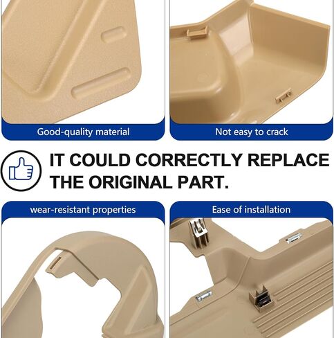 2 Left Driver Side Front Power Seat Switch Panel Bezel Trim Covers- Beige Fits F-150 2009-2014 BL3Z-1562187-AB BL3Z-1562187-AA BL3Z-1561693-AB in Saudi Arabia