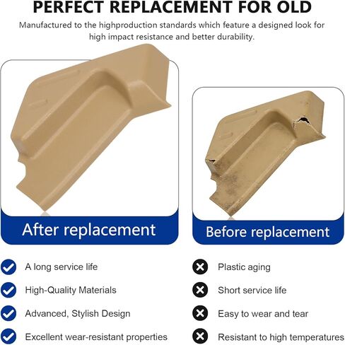 2 Left Driver Side Front Power Seat Switch Panel Bezel Trim Covers- Beige Fits F-150 2009-2014 BL3Z-1562187-AB BL3Z-1562187-AA BL3Z-1561693-AB in Saudi Arabia