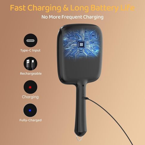 مرآة محمولة بإضاءة قابلة لإعادة الشحن بقدرة 2000 مللي أمبير في الساعة من فاميهومي، 3 أوضاع إضاءة ملونة وقابلة للتعتيم، مرآة يد مع مرآة مكبرة قابلة للفصل 30 مرة، محمولة وقابلة للتعليق للمكياج، وتصفيف الشعر، والحلاقة in Kuwait