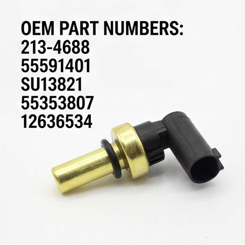 Engine Coolant Temperature Sensor 213-4688 Compatible with Chevrolet Cruze Sonic Trax Volt Buick Encore Cadillac ELR Replaces 213-4688 55591401 SU13821 in Saudi Arabia
