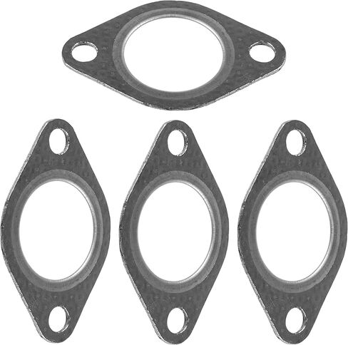 Caltric 4 Muffler Exhaust Pipe Gasket Seal Compatible with Kawasaki Mule/Trans 4010 KAF620 2009-2022 in Saudi Arabia